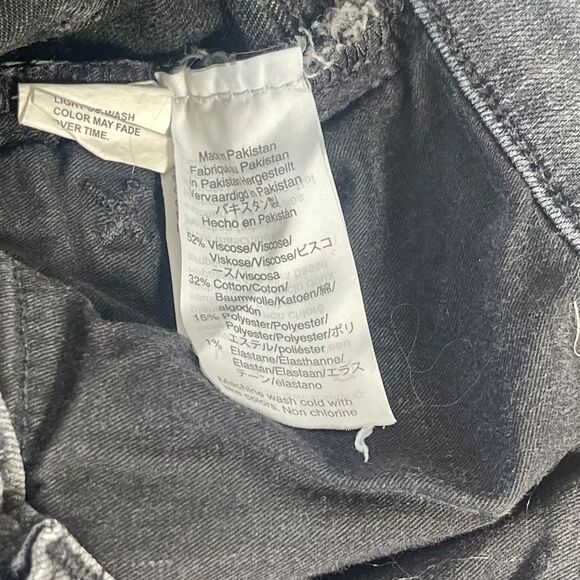 Madewell 9" Mid Rise Skinny Jeans Washed Black Sz 28 - Picture 7 of 11